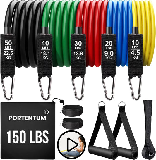 Set Musculación de Bandas Elásticas Multifunción
