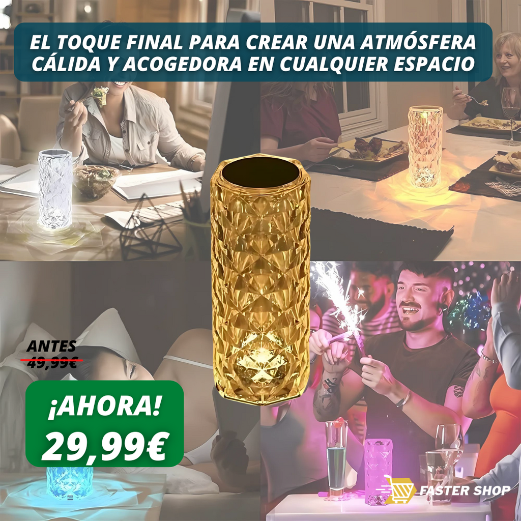 Lámpara de mesa LED - LumiRose