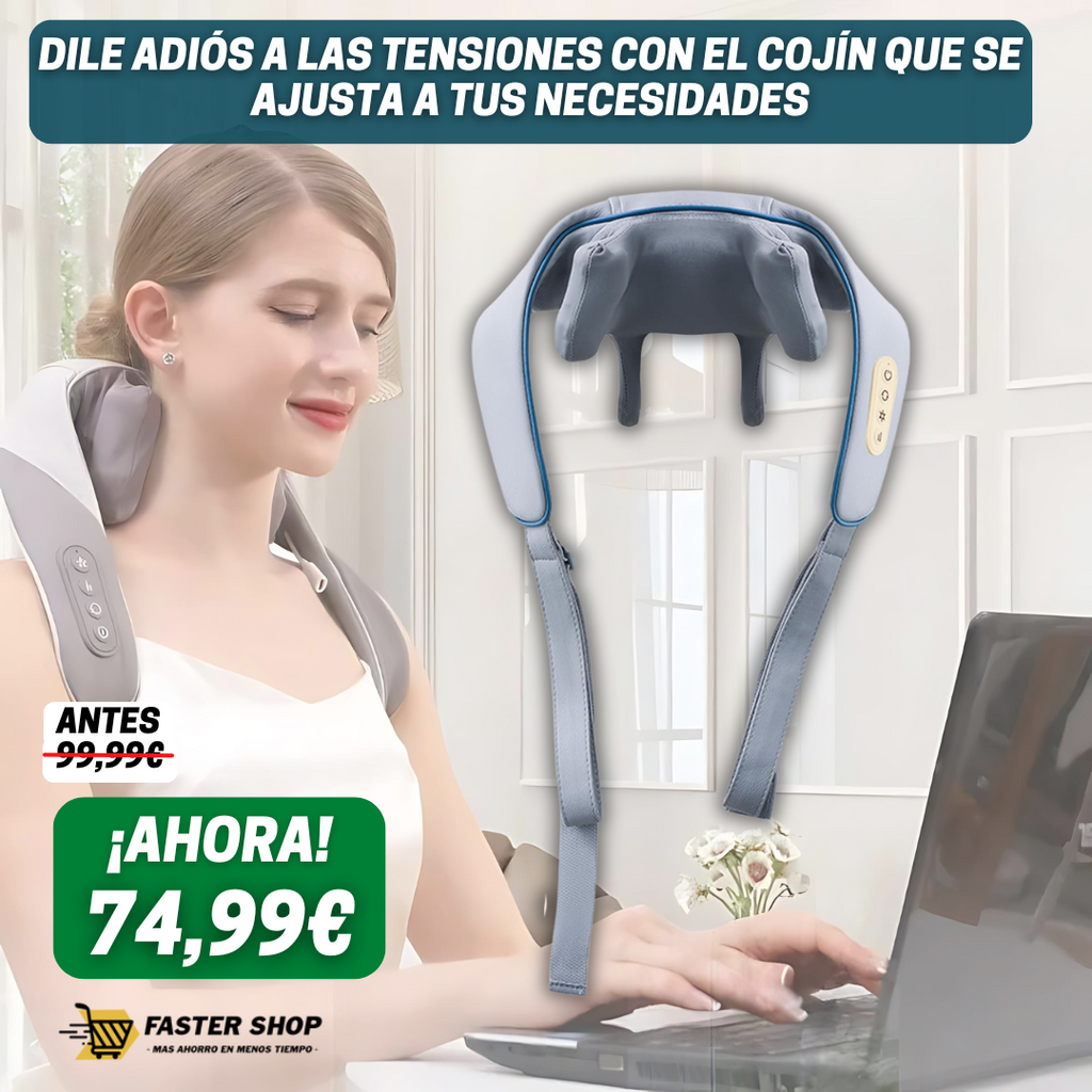 Cojín Masajeador Multifunción Shiatsu Comfort