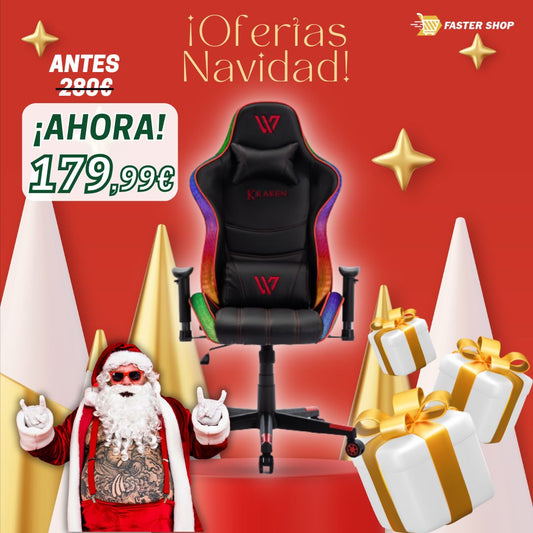 Silla Gaming Kraken con luces LED
